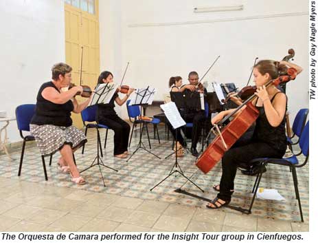 The Orquesta de Camara performed for the group.