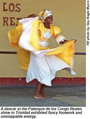 A folk dancer in Trinidad, Cuba.