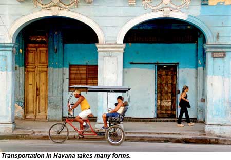 Transportation in Havana takes many forms.