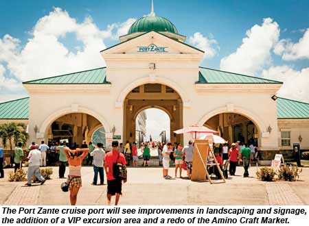 The Port Zante cruise port will see improvements and upgrade.
