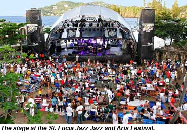 St Lucia Jazz Fest Stage