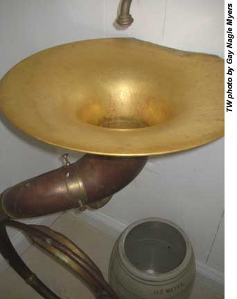 Eleuthera sink made from tuba