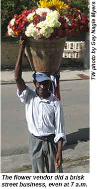 Haiti flowerman
