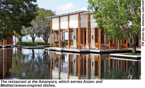 The restaurant at Amanyara