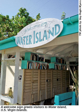 Water Island Welcome Sign