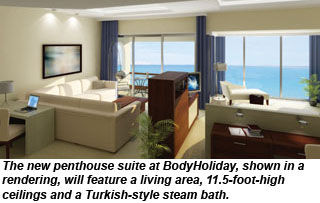 BodyHoliday penthouse suite rendering