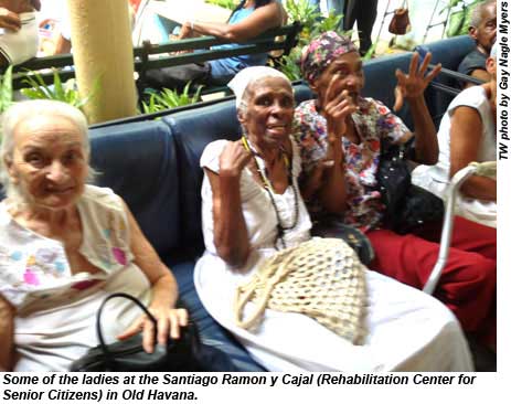 Some of the ladies at the Rehabilitation Center for Senior Citizens in Old Havana.