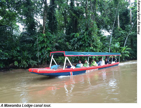 A Mawamba Lodge canal tour.