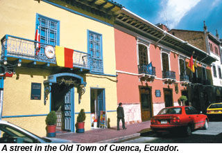 CuencaEcuador-OldTownStreet
