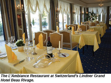 LAmbiance Restaurant, Lindner Grand Hotel Beau Rivage
