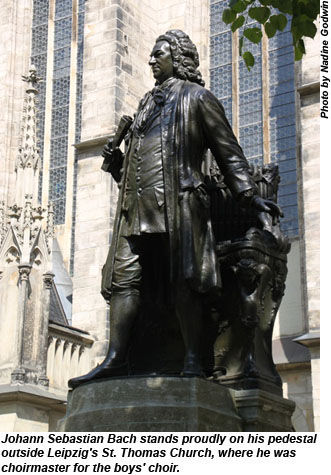 Bach statue in Leipzig