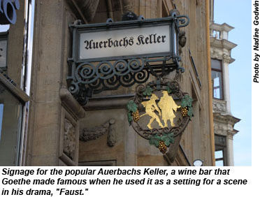 Auerbachs Keller wine bar in Leipzig