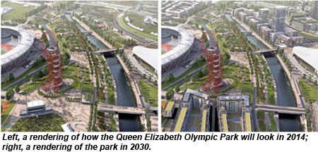 Queen Elizabeth Olympic Park renderings