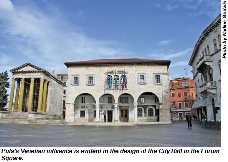 City Hall in Pula, Croatia