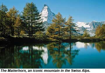 The Matterhorn, an iconic mountain in the Swiss Alps