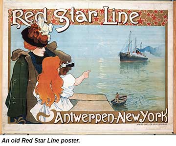 Red Star Line poster
