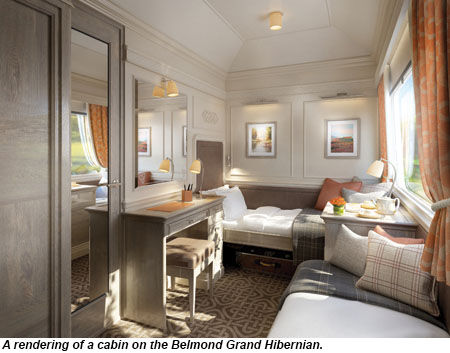 Belmond Grand Hibernian cabin rendering.
