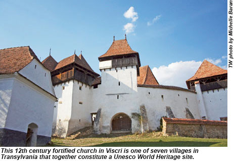 Fortified church in Viscri, Romania.