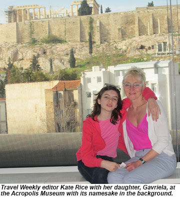Kate and Gavriela at the Acropolis Musuem.