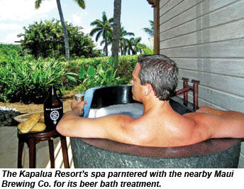Kapaula Spa Maui Brewing Beer Bath