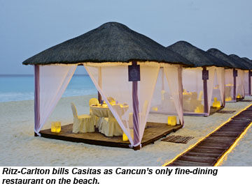 Ritz-Carlton, Cancun Casitas restaurant