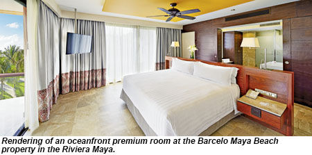 Barcelo Maya Beach room rendering