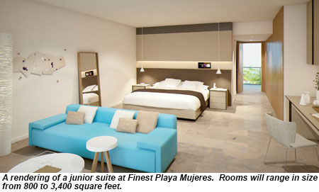 Finest Playa Mujeres Junior Suite rendering