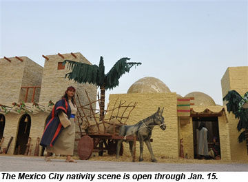Mexico City nativity scene