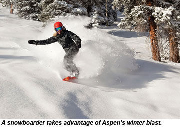 Aspen snowboarder