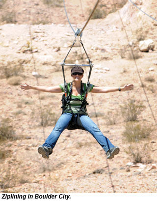 Boulder City ziplining