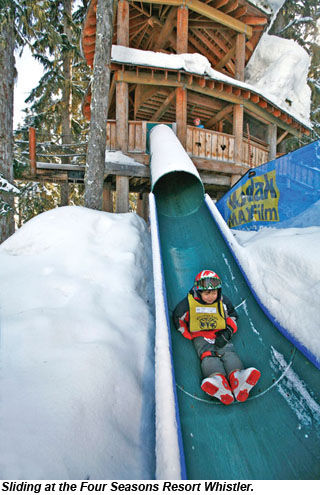 Four Seasons Whistler Winter Slide