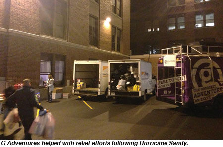 G Adventures Sandy relief