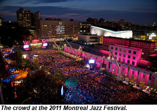 Montreal Jazz Festival 2011 crowd