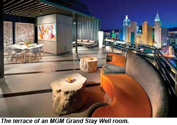 MGM Grand Stay Well terrace