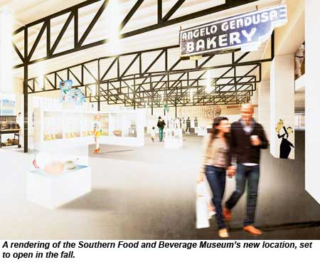 A rendering of the new Southern Food and Beverage Museum in New Orleans.