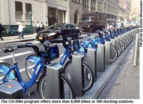 NYC CitiBike docking station