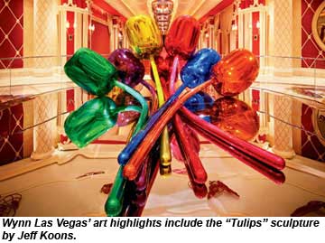 Wynn Las Vegas Tulips Sculpture by Jeff Koons