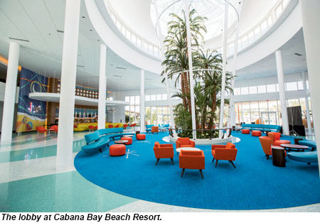 Cabana Bay Beach Resort lobby