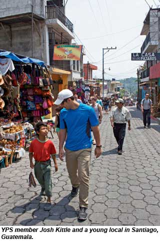 YPS agent Josh Kittle with a young local in Guatemala