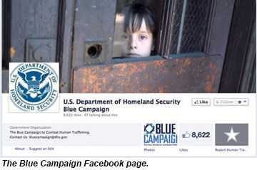 The Blue Campaign Facebook page.