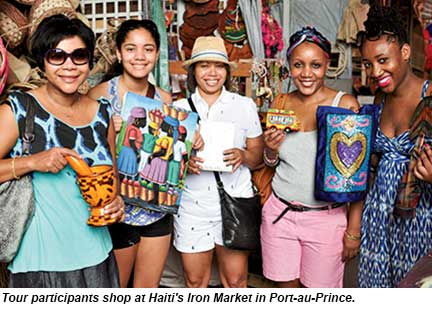 Haiti tour - shoppers