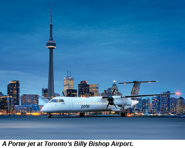 Porter Jet in Toronto