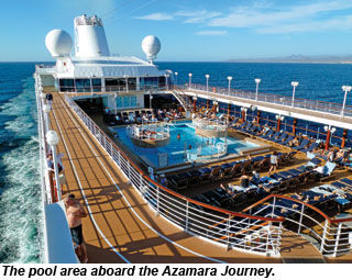 Azamara Journey pool deck