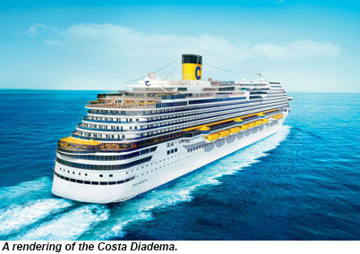 A rendering of the Costa Diadema.