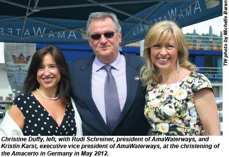 Christine Duffy at the Amacerto christening