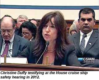 Christine Duffy testifying at a House hearing