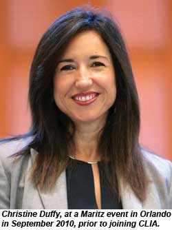 Christine Duffy at a Maritz event