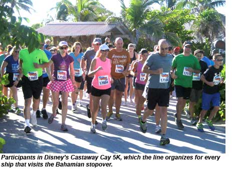 Participants in the Castaway Cay 5K.