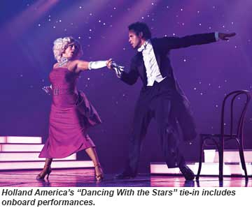 Holland America features Dancing With the Stars performances
