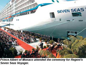 Seven Seas Voyager christening